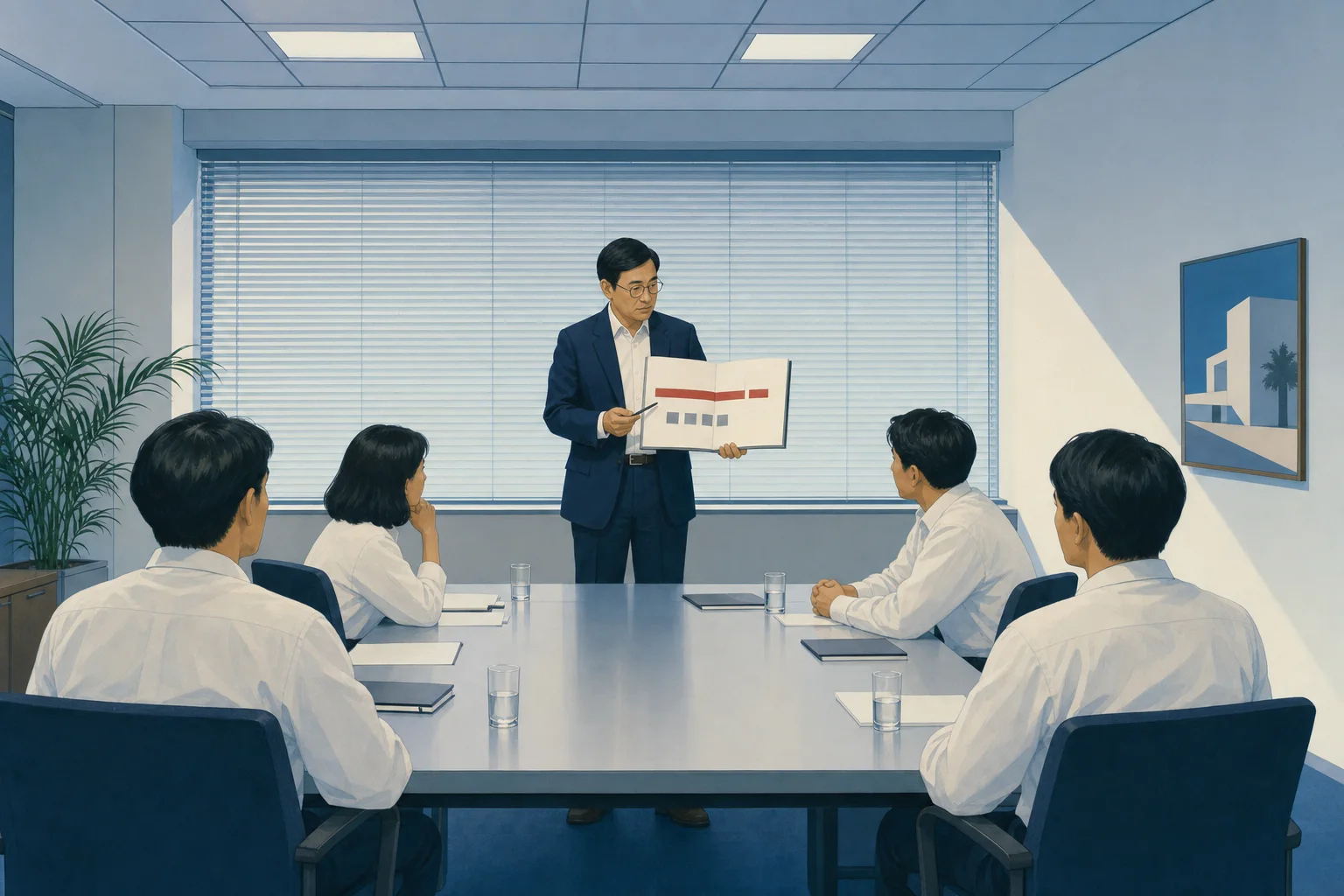 役員会の資料に「380万円・4か月」と書かれた1行
