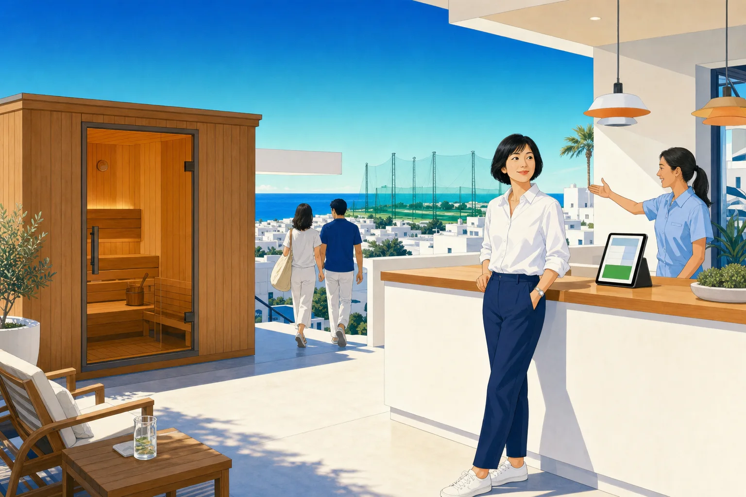 同じ新店。タブレットは同じ画面のまま、施設名が1つ増えただけ